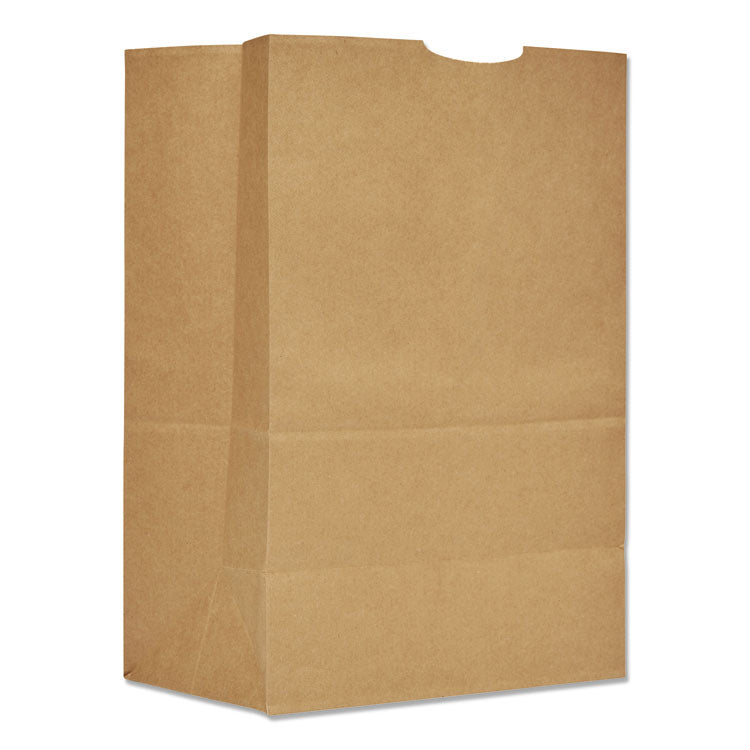 Grocery Paper Bags, 75 lb Capacity, 1/6 BBL, 12  x 7  x 17 , Kraft, 400 Bags