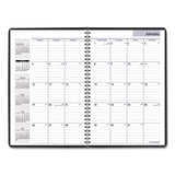 DayMinder Monthly Planner, Ruled Blocks, 12 x 8, Black Cover, 14-Month: Dec 2024 to Jan 2026