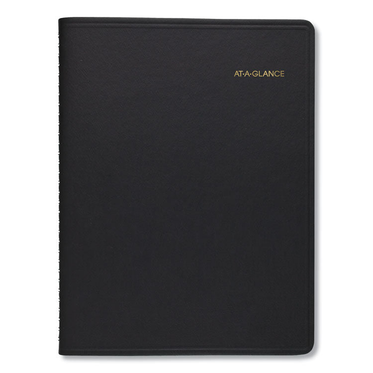 Two-Person Group Daily Appointment Book, 11 x 8, Black Cover, 12-Month (Jan to Dec): 2024