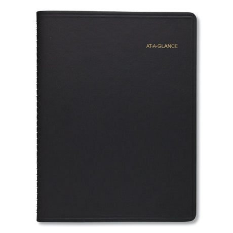 Two-Person Group Daily Appointment Book, 11 x 8, Black Cover, 12-Month (Jan to Dec): 2024