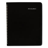 DayMinder Monthly Planner with Notes Column, Ruled Blocks, 8.75 x 7, Black Cover, 12-Month (Jan to Dec): 2025