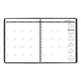Monthly Planner, 11 x 9, Black Cover, 15-Month: Jan 2025 to Mar 2026