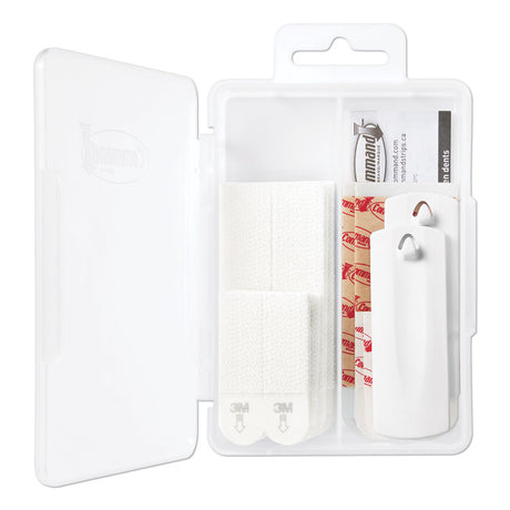 Picture Hanging Kit, Assorted Sizes, Plastic, White, 1 lb  4 lb Capacities, 24 Pieces/Pack