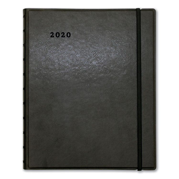 Soft Touch 17-Month Planner, 10.88 x 8.5, Black Cover, 17-Month: Aug 2024 to Dec 2025
