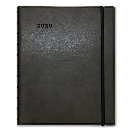 Soft Touch 17-Month Planner, 10.88 x 8.5, Black Cover, 17-Month: Aug 2024 to Dec 2025