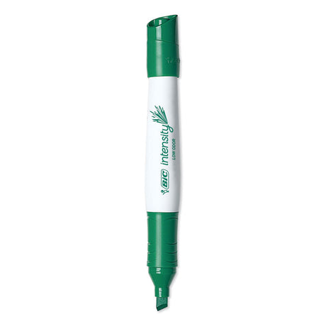 Intensity Low Odor Chisel Tip Dry Erase Marker, Broad Chisel Tip, Green, Dozen