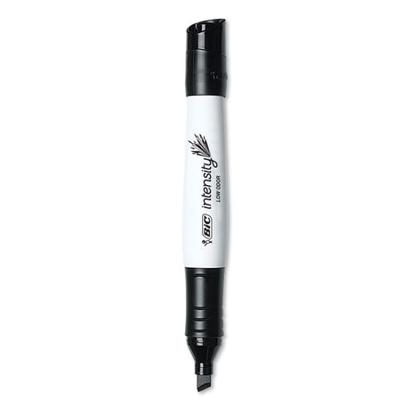 Intensity Low Odor Chisel Tip Dry Erase Marker, Broad Chisel Tip, Black, Dozen