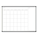 PINIT Magnetic Dry Erase Undated One Month Calendar, 47 x 35, White