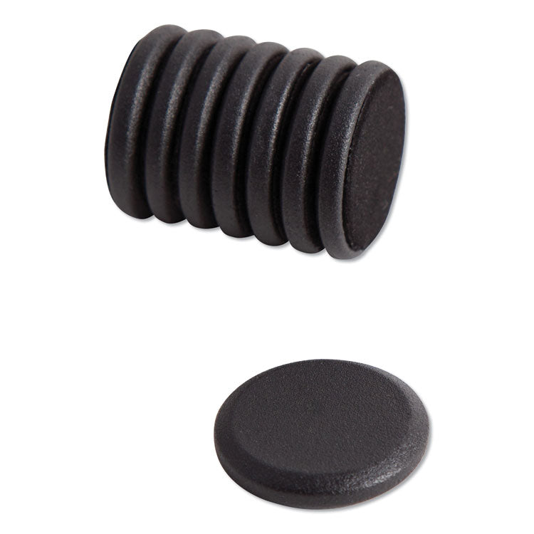 High Energy Magnets, Circle, Black, 1.25" Diameter, 8/Pack