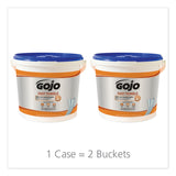 FAST TOWELS Hand Cleaning Towels, 9 x 10, Fresh Citrus, Blue, 225/Bucket, 2 Buckets/Carton