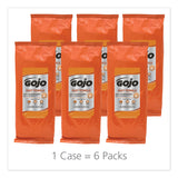 FAST TOWELS Hand Cleaning Towels, 2-Ply, 7.75 x 11, Fresh Citrus, Blue, 60/Pack, 6 Packs/Carton