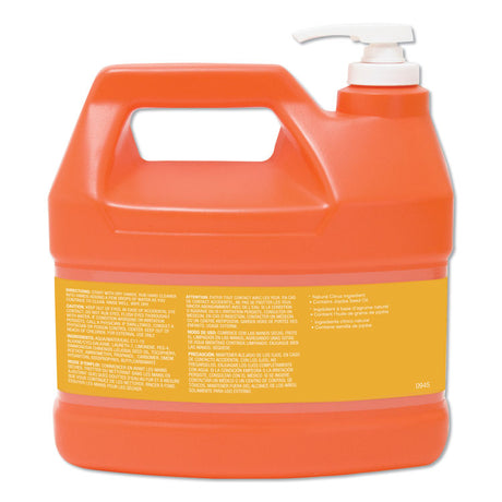 NATURAL ORANGE Smooth Hand Cleaner, Citrus Scent, 1 gal Pump Dispenser, 4/Carton