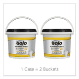 Scrubbing Towels, Hand Cleaning, Orange Scent, White/Yellow, 170/Bucket, 2 Buckets/Carton