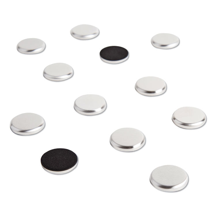 High Energy Magnets, Circle, Silver, 1.25" Diameter, 12/Pack