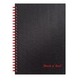 Hardcover Twinwire Notebooks, SCRIBZEE Compatible, 1-Subject, Wide/Legal Rule, Black Cover, (70) 8.25 x 5.88 Sheets