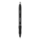 S-Gel High-Performance Gel Pen, Retractable, Bold 1 mm, Black Ink, Black Barrel, Dozen