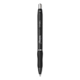 S-Gel High-Performance Gel Pen, Retractable, Fine 0.5 mm, Black Ink, Black Barrel, Dozen