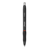 S-Gel High-Performance Gel Pen, Retractable, Bold 1 mm, Red Ink, Black Barrel, Dozen