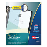 Top-Load Poly Sheet Protectors, Heavy Gauge, Letter, Nonglare, 100/Box