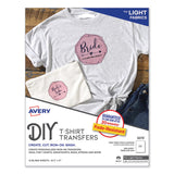 Fabric Transfers, 8.5 x 11, White, 12/Pack