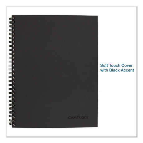 Wirebound Guided Action Planner Notebook, 1-Subject, Project-Management Format, Dark Gray Cover, (80) 9.5 x 7.5 Sheets