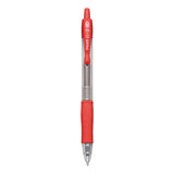 G2 Premium Gel Pen Convenience Pack, Retractable, Extra-Fine 0.38 mm, Red Ink, Smoke/Red Barrel