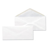 Open-Side Business Envelope, #10, Monarch Flap, Gummed Closure, 4.13 x 9.5, White, 500/Box