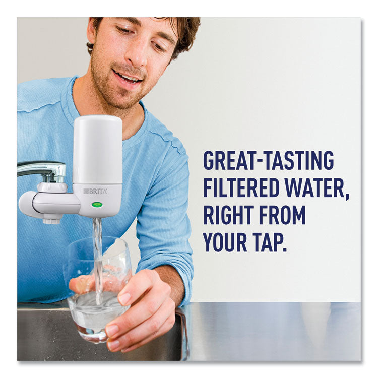 On Tap Faucet Water Filter System, White