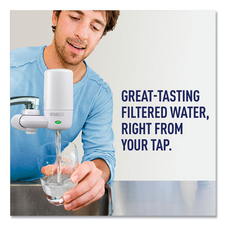 On Tap Faucet Water Filter System, White