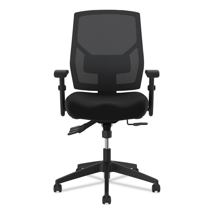 VL582 High-Back Task Chair, Supports Up to 250 lb, 19" to 22" Seat Height, Black