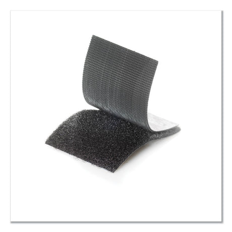 Industrial-Strength Heavy-Duty Fasteners, 2" x 4", Black, 2/Pack