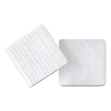 Sticky-Back Fasteners, Removable Adhesive, 0.88" x 0.88", White, 12/Pack