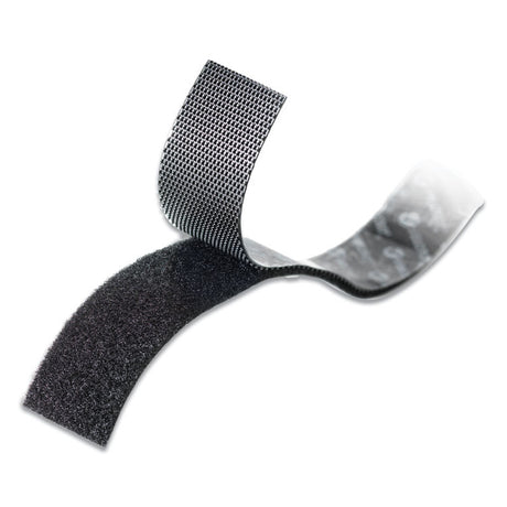 Low-Profile Industrial-Strength Heavy-Duty Fasteners, 1" x 10 ft, Black