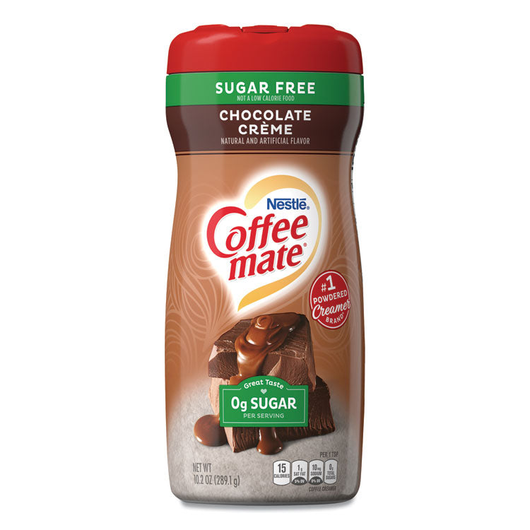 Sugar Free Chocolate Creme Powdered Creamer, 10.2 oz, 6/Carton