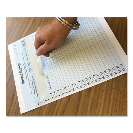 Patient Sign-In Label Forms, Two-Part Carbon, 8.5 x 11.63, Blue Sheets, 125 Forms Total