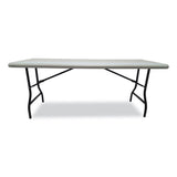 IndestrucTable Industrial Folding Table, Rectangular, 72" x 30" x 29", Platinum