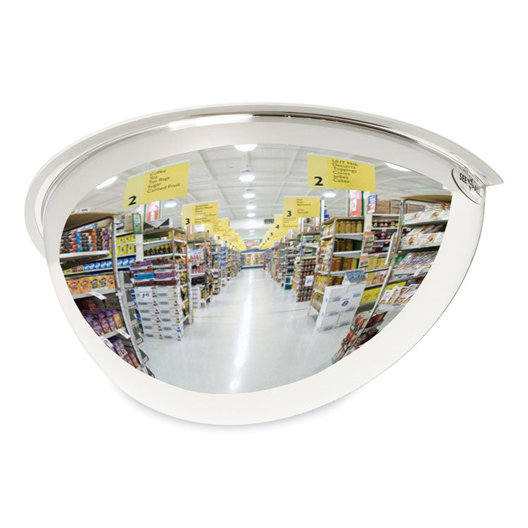 Half-Dome Convex Security Mirror, Half-Dome, 18  Diameter