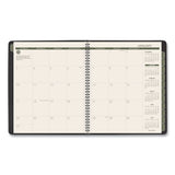 Recycled Monthly Planner, 11 x 9, Black Cover, 13-Month (Jan to Jan): 2024 to 2025