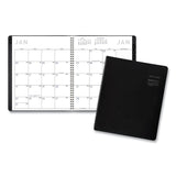 Contemporary Monthly Planner, Premium Paper, 11 x 9, Black Cover, 12-Month (Jan to Dec): 2025