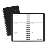 Weekly Planner, 4.5 x 2.5, Black Cover, 12-Month (Jan to Dec): 2025