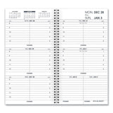 Weekly Appointment Book Refill Hourly Ruled, 6.25 x 3.25, White Sheets, 12-Month (Jan to Dec): 2024