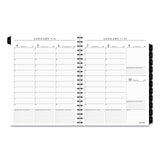 Executive Weekly/Monthly Planner Refill with 15-Minute Appointments, 11 x 8.25, White Sheets, 12-Month (Jan to Dec): 2025