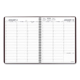 Weekly Appointment Book, 11 x 8.25, Winestone Cover, 13-Month: Jan 2025 to Jan 2026