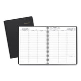 Weekly Appointment Book, 11 x 8.25, Black Cover, 13-Month: Jan 2025 to Jan 2026