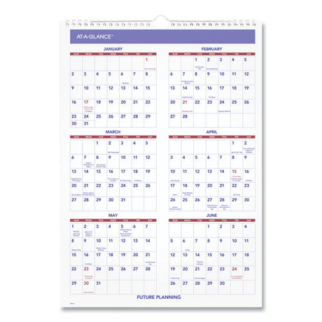 Monthly Wall Calendar with Ruled Daily Blocks, 12 x 17, White Sheets, 12-Month (Jan to Dec): 2025