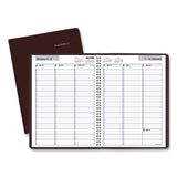 DayMinder Weekly Appointment Book, Vertical-Column Format, 11 x 8, Burgundy Cover, 12-Month (Jan to Dec): 2025