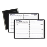 DayMinder Executive Weekly/Monthly Refillable Planner, 8.75 x 7, Black Cover, 12-Month (Jan to Dec): 2025