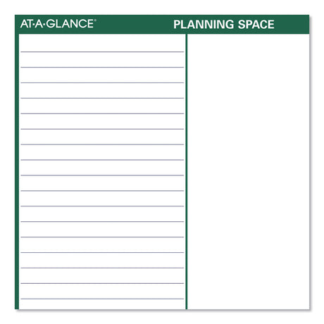 Vertical Erasable Wall Planner, 32 x 48, White/Green Sheets, 12-Month (Jan to Dec): 2025