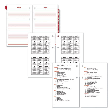 Burkhart's Day Counter Desk Calendar Refill, 4.5 x 7.38, White Sheets, 12-Month (Jan to Dec): 2025