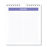 Mini Monthly Wall Calendar with Fold-Out Easel, 7 x 8, White Sheets, 12-Month (Jan to Dec): 2025